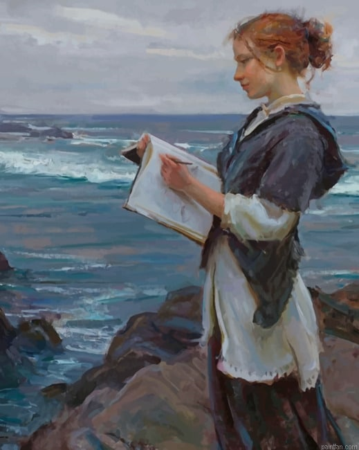 Gorgeous Nerd On The Beach New Paint By Numbers.png