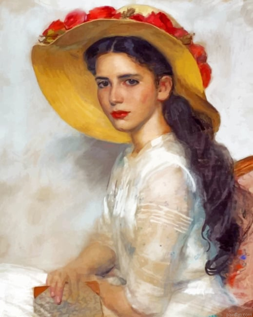 Gorgeous Vintage Woman New Paint By Numbers.png