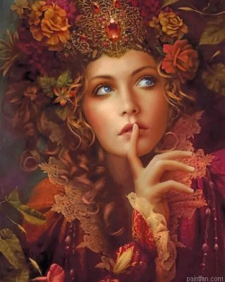 Gorgeous Woman Paint By Number.png