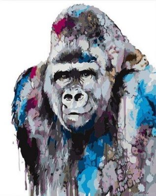 Gorilla Animal Paint By Numbers.png