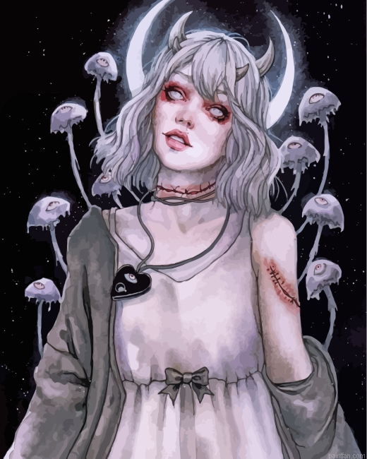 Gothic Girl Paint By Number.png