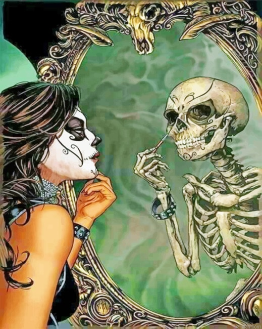 Gothic Sugar Skull New Paint By Numbers.png