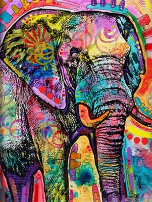Graffiti Elephant Paint By Numbers.png