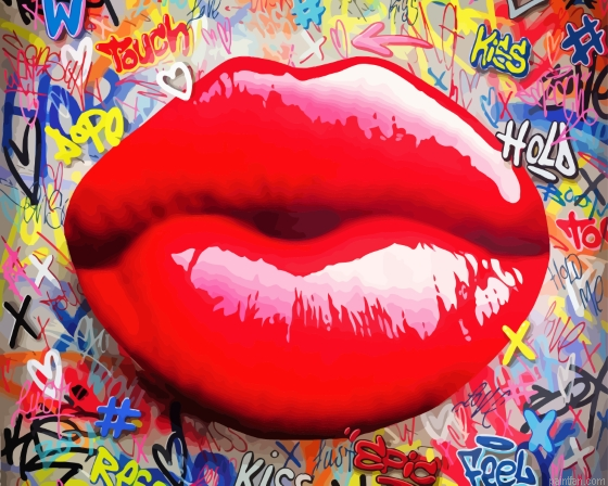 Graffiti Lips Paint By Numbers.png