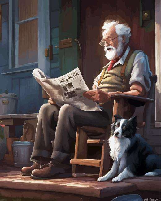 Grandfather Reading Book Paint By Numbers.png