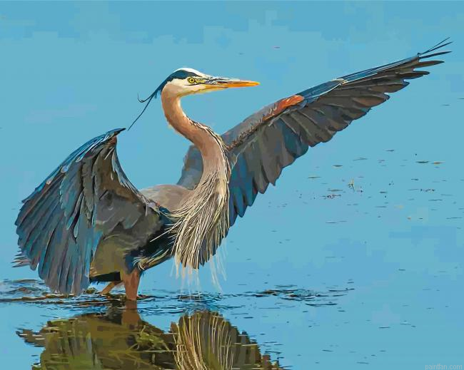 Great Blue Heron Bird Paint By Number.png