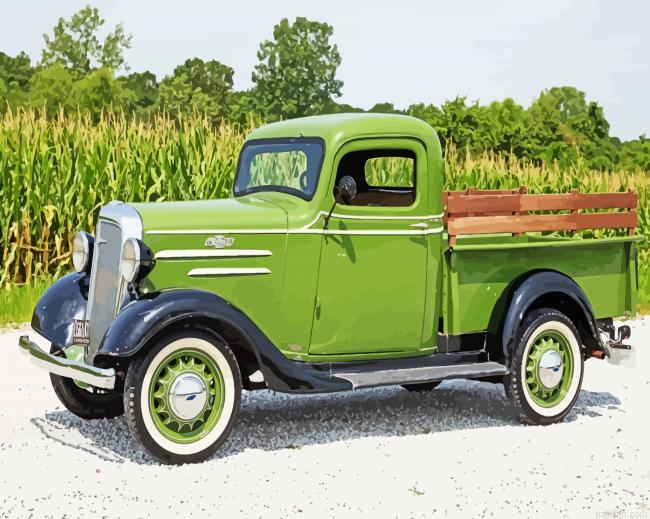 Green 1936 Chevrolet Truck Paint By Numbers.png