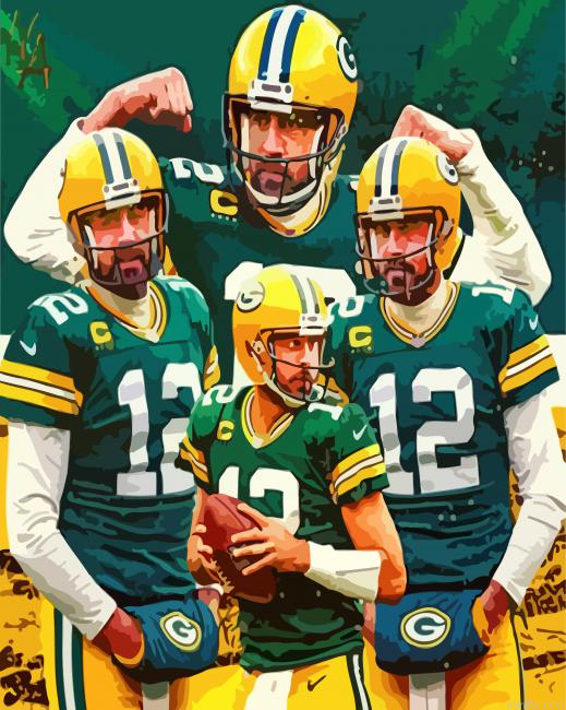 Green Bay Packers Aaron Rodgers Paint By Numbers.png