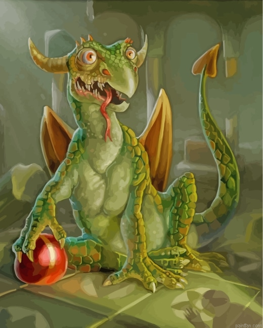 Green Dragon Paint By Number.png