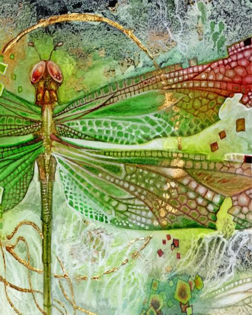 Green Dragonfly Paint By Numbers.png