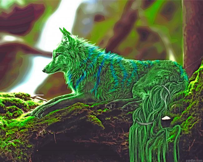 Green Fox Paint By Number.png