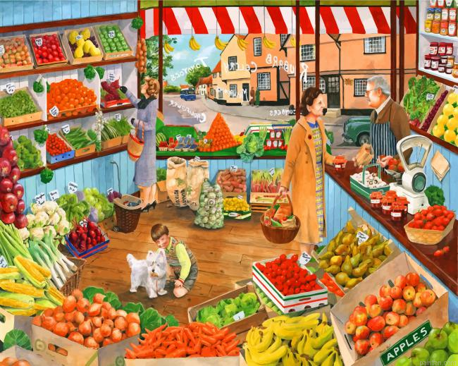 Green Grocery Shop Paint By Number.png