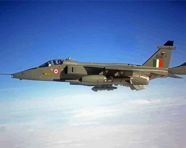 Green Jaguar Aircraft Paint By Numbers.png