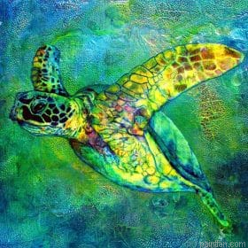Green Turtle Paint By Numbers.png