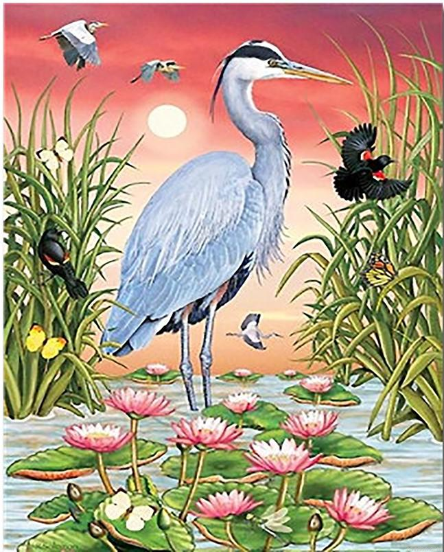 Grey Herons Paint By Numbers.png