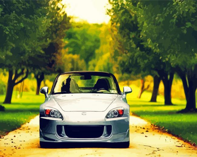 Grey Honda S2000 Paint By Numbers.png