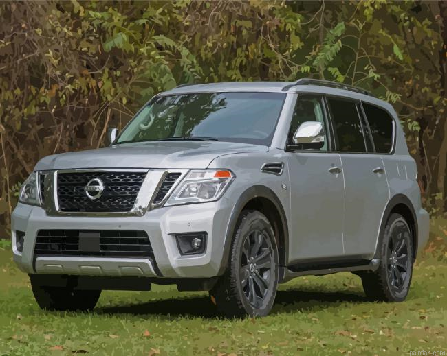 Grey Nissan Armada Paint By Numbers.png