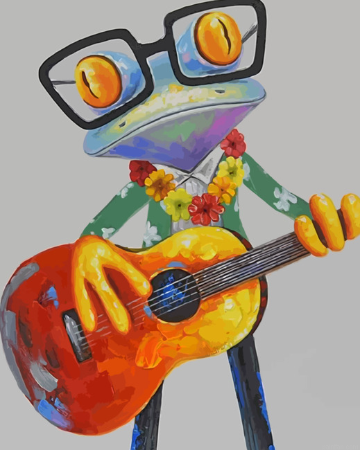 Guitarist Frog Paint By Number.png