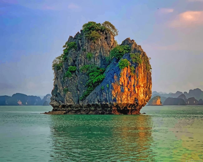 Halong Bay Vietnam Paint By Numbers.png