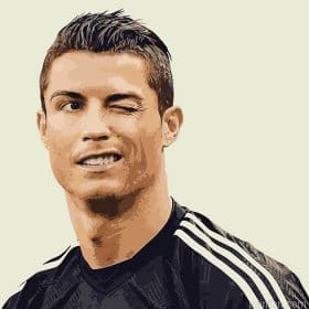 Handsome Cristiano Ronaldo Paint By Numbers.png
