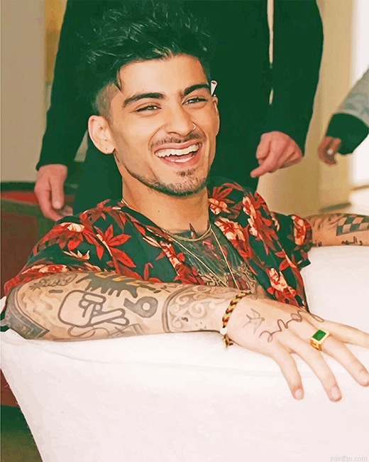 Handsome Zayn Malik Smiling New Paint By Numbers.png