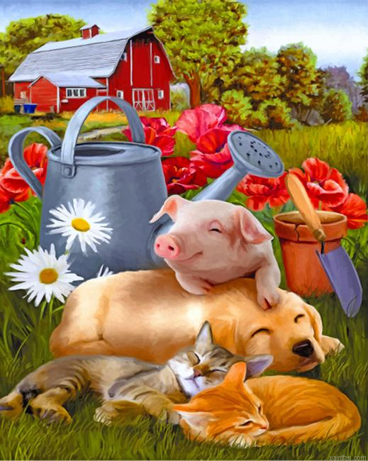 Happy Animals Paint By Number.png