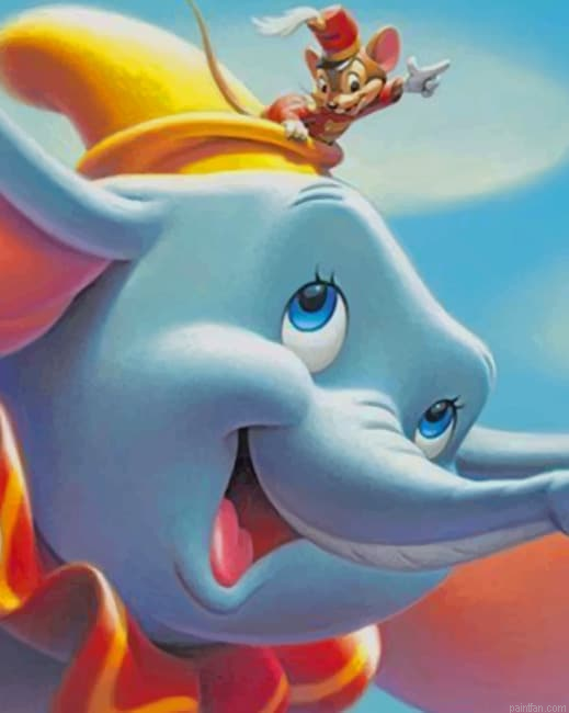 Happy Dumbo Disney New Paint By Numbers.png