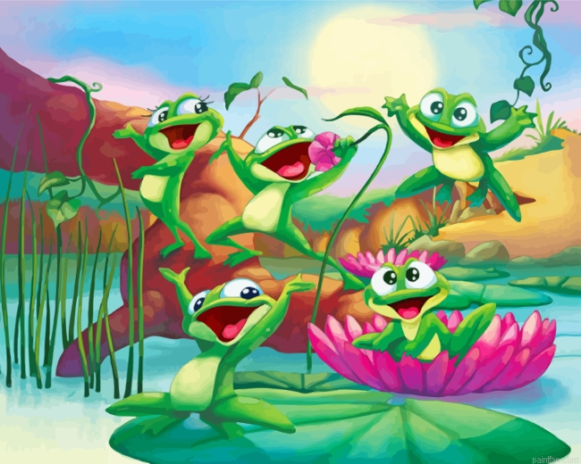 Happy Frogs Paint By Number.png