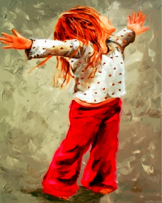 Happy Girl Paint By Number.png