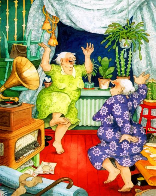 Happy Old Ladies Paint By Number.png
