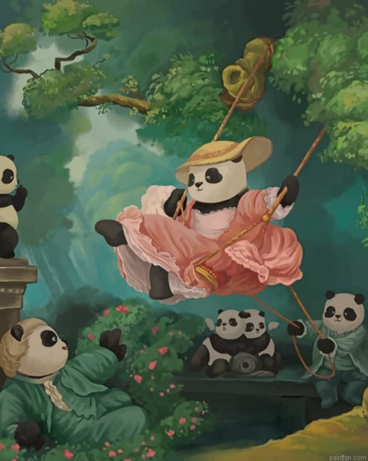 Happy Panda Family New Paint By Numbers.png