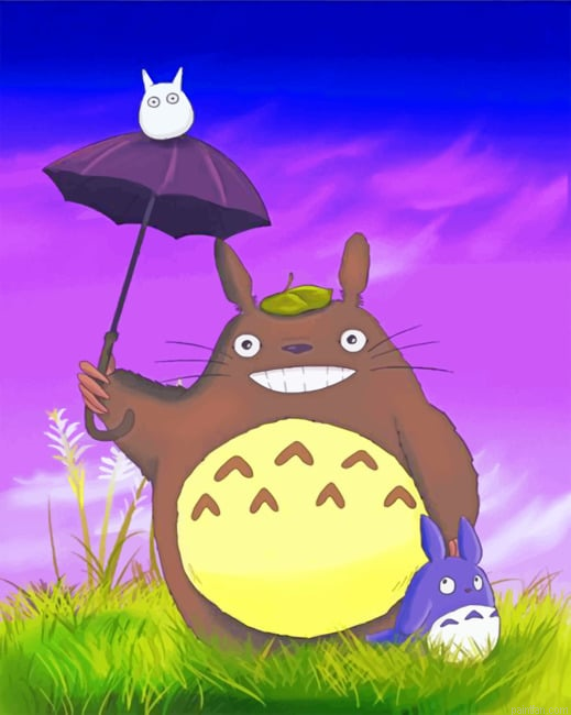 Happy Totoro New Paint By Numbers.png