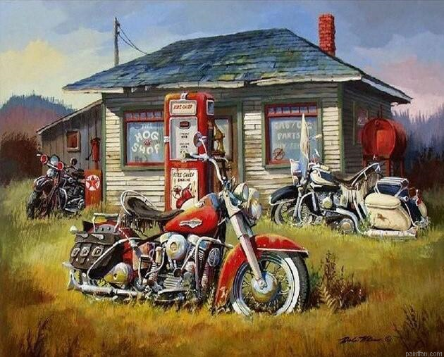Harley Motorcycles Paint By Numbers.png