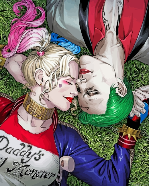 Harley Quinn And Joker Paint By Number.png