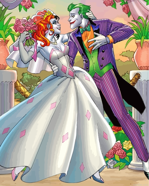 Harley Quinn And Joker Wedding Paint By Number.png