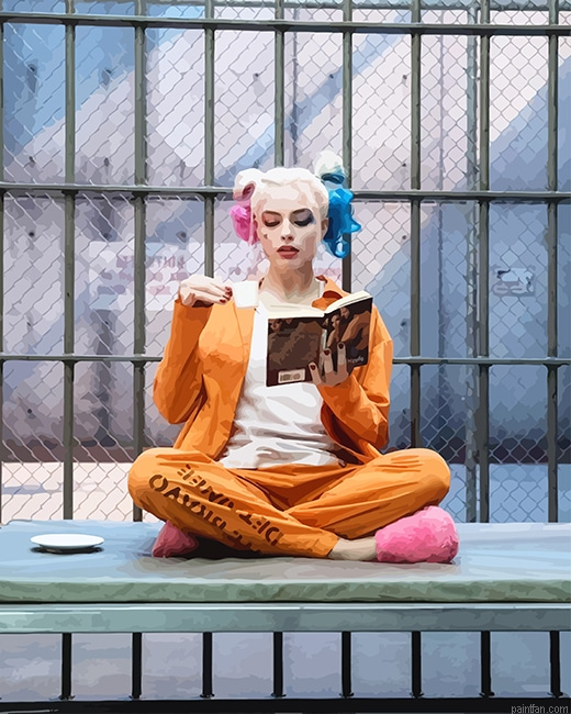 Harley Quinn Reading New Paint By Numbers.png