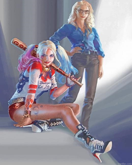 Harley Quinn And Dr Harleen New Paint By Numbers.png