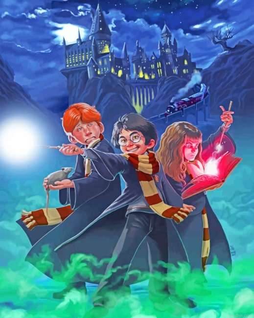 Harry Potter Squad Illustration Paint By Numbers.png