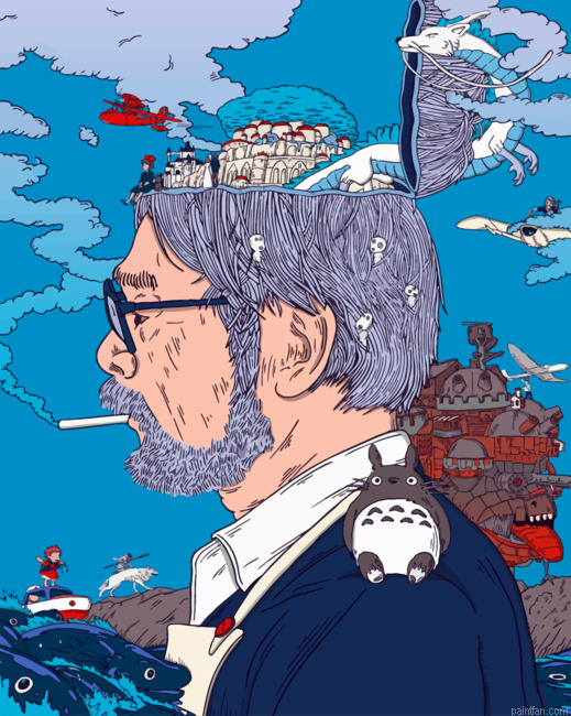 Hayao Miyazaki Illustration Paint By Numbers.png