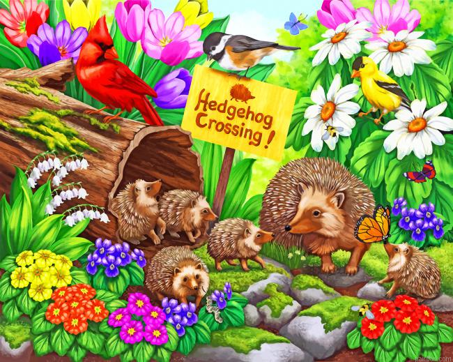 Hedgehog Crossing Paint By Number.png