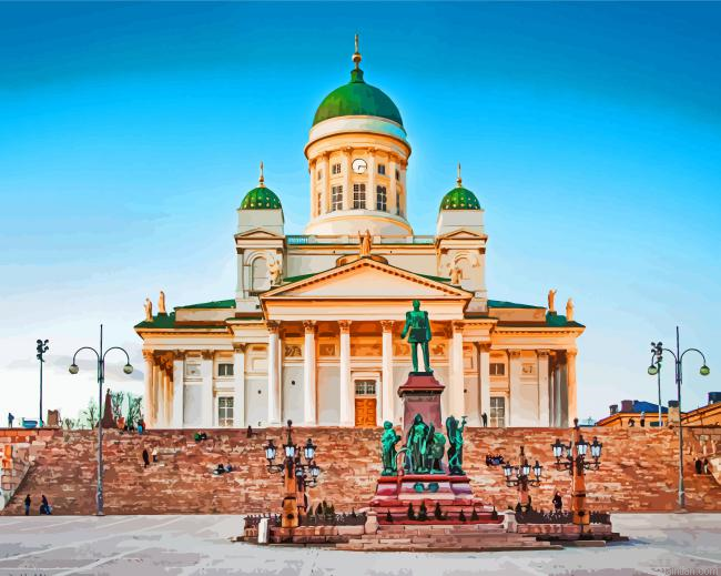 Helsinki Cathedral Finland Paint By Number.png