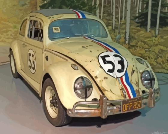 Herbie Car Paint By Numbers.png