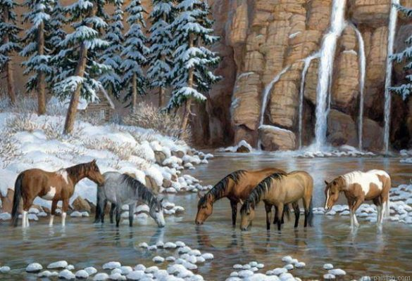 Herd Of Horses Paint By Numbers.png