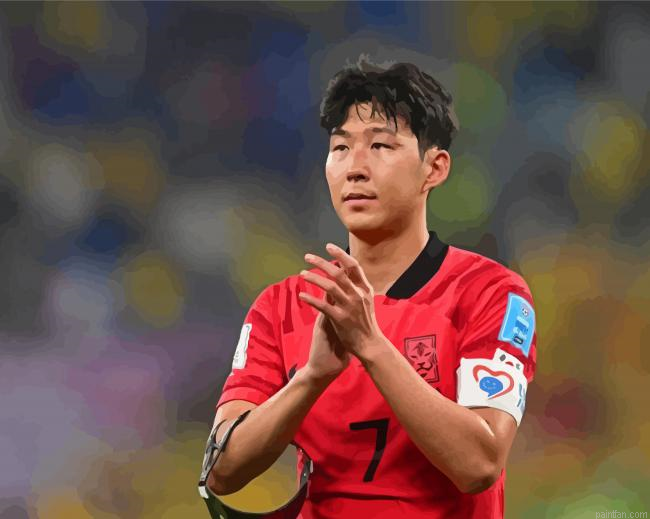 Heung Min Son Paint By Numbers.png