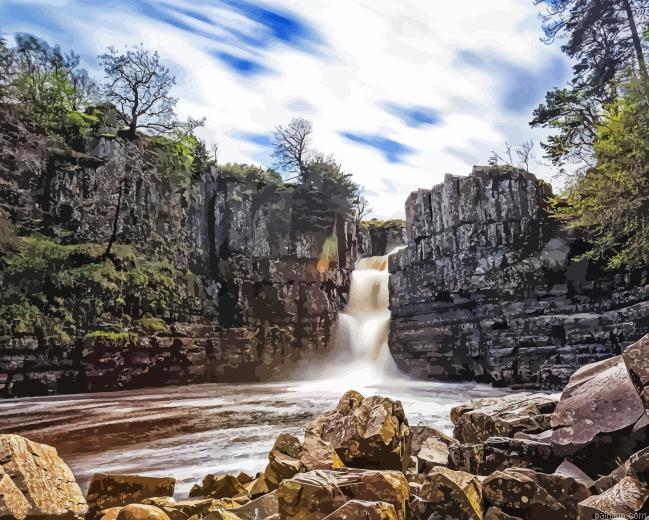 High Force Waterfall Paint By Numbers.png