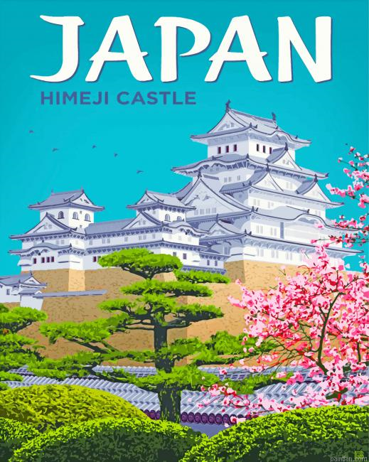 Himeji Castle Paint By Number.png