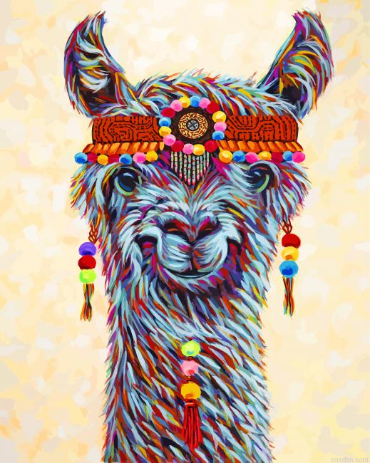 Hippie Llama Paint By Number.png