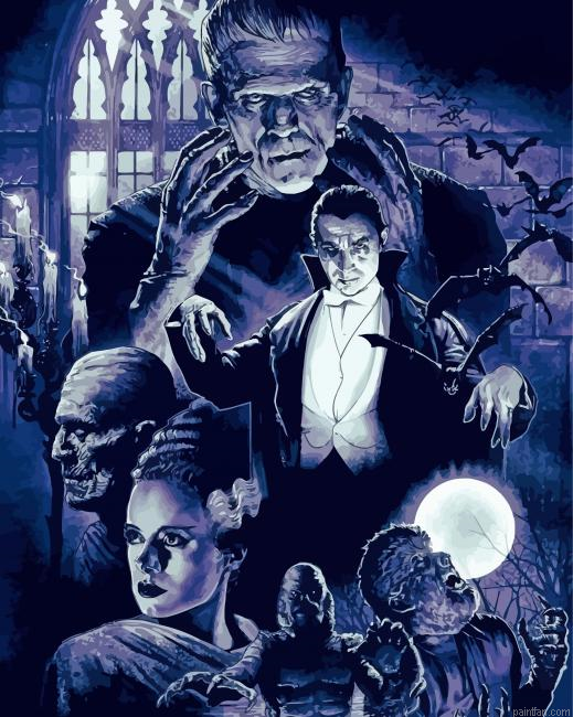 Horror Hollywood Monsters Paint By Numbers.png