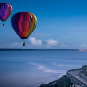 Hot Air Balloon Over Niagara Falls Paint By Numbers.png
