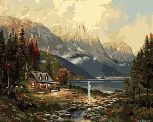 House In Forest Paint By Numbers.png
